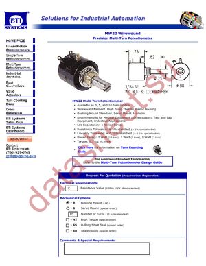 MW22B-10-10 datasheet  